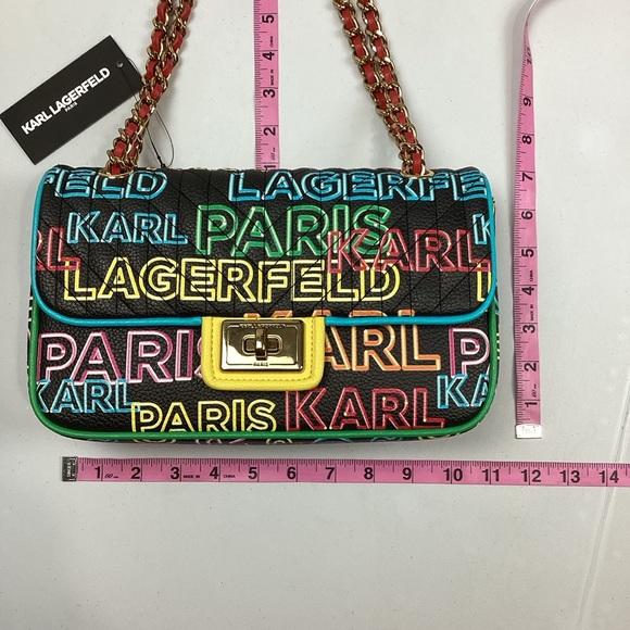 Karl Lagerfeld Paris Agyness Convertible Shoulder Crossbody Bag NEW! Retail $298 - Picture 8 of 16